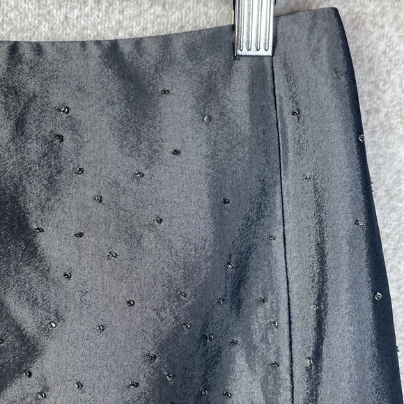 Vtg Gap beaded sparkle pencil skirt size 1 bling preppy glam 1999 Friends - Picture 5 of 10